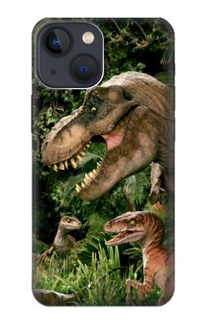 S1452 Trex Raptor Dinosaur Hülle Schutzhülle Taschen für iPhone 13 mini