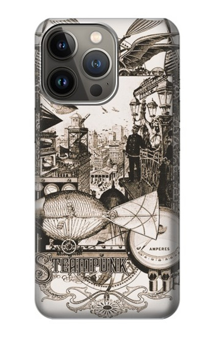 S1681 Steampunk Drawing Hülle Schutzhülle Taschen für iPhone 13 Pro Max