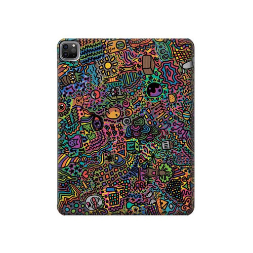 S3815 Psychedelic Art Hülle Schutzhülle Taschen für iPad Pro 12.9 (2022, 2021, 2020, 2018), iPad Air 13 (2025, 2024)