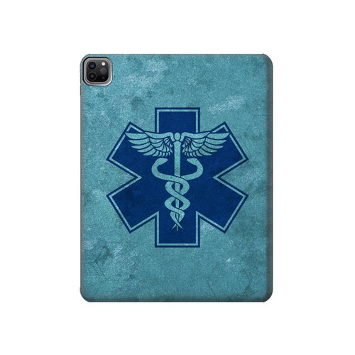 S3824 Caduceus Medical Symbol Hülle Schutzhülle Taschen für iPad Pro 12.9 (2022,2021,2020,2018, 3rd, 4th, 5th, 6th)