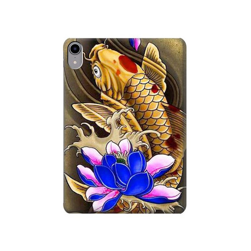 S1604 Carp Koi Fish Japanese Tattoo Hülle Schutzhülle Taschen für iPad mini 6 7, iPad mini (2021,2024)