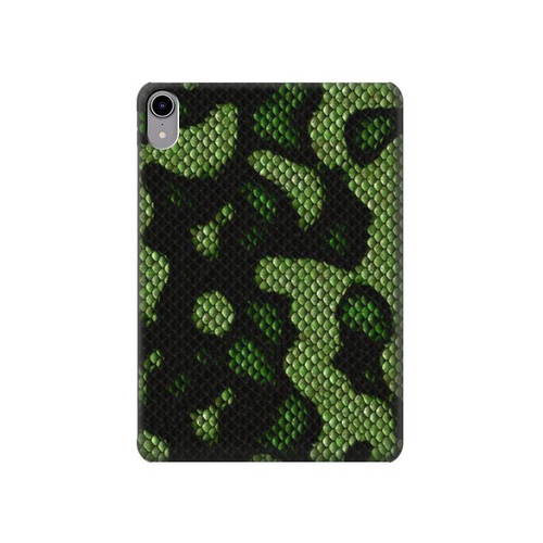 S2877 Green Snake Skin Graphic Printed Hülle Schutzhülle Taschen für iPad mini 6 7, iPad mini (2021,2024)