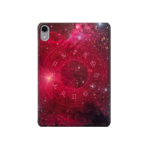 S3368 Zodiac Red Galaxy Hülle Schutzhülle Taschen für iPad mini 6 7, iPad mini (2021,2024)