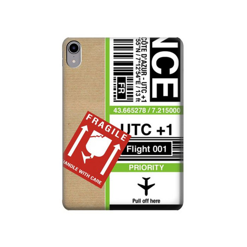 S3543 Luggage Tag Art Hülle Schutzhülle Taschen für iPad mini 6 7, iPad mini (2021,2024)