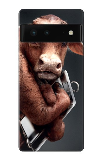 S1271 Crazy Cow Hülle Schutzhülle Taschen für Google Pixel 6