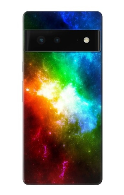 S2312 Colorful Rainbow Space Galaxy Hülle Schutzhülle Taschen für Google Pixel 6