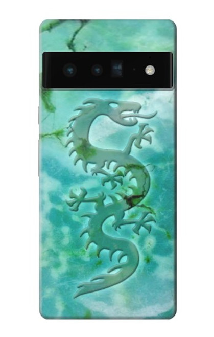 S2653 Dragon Green Turquoise Stone Graphic Hülle Schutzhülle Taschen für Google Pixel 6 Pro