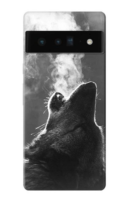 S3505 Wolf Howling Hülle Schutzhülle Taschen für Google Pixel 6 Pro