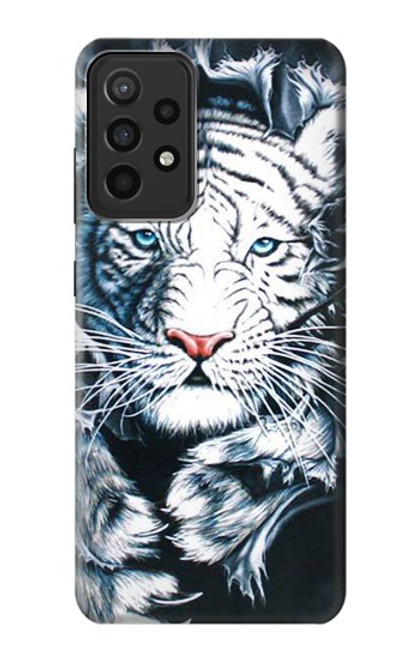 S0265 White Tiger Hülle Schutzhülle Taschen für Samsung Galaxy A52s 5G