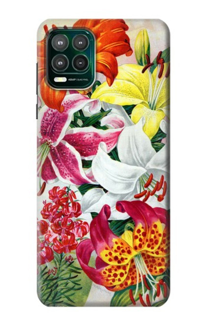 S3205 Retro Art Flowers Hülle Schutzhülle Taschen für Motorola Moto G Stylus 5G