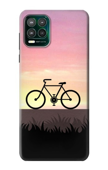 S3252 Bicycle Sunset Hülle Schutzhülle Taschen für Motorola Moto G Stylus 5G