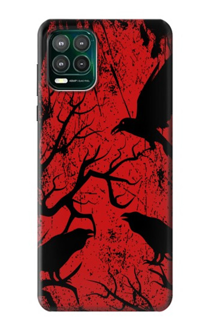 S3325 Crow Black Blood Tree Hülle Schutzhülle Taschen für Motorola Moto G Stylus 5G