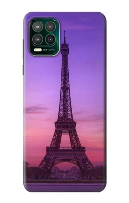 S3447 Eiffel Paris Sunset Hülle Schutzhülle Taschen für Motorola Moto G Stylus 5G