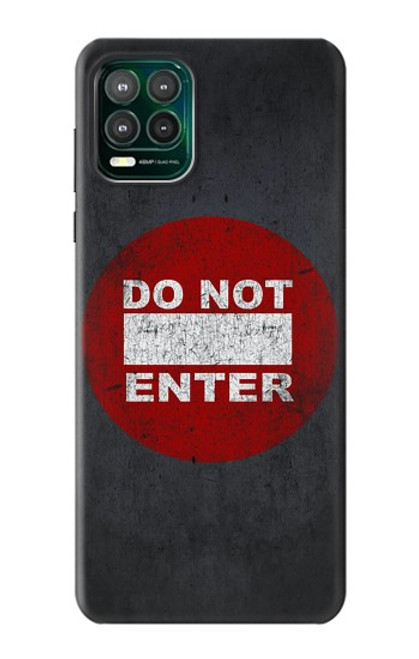 S3683 Do Not Enter Hülle Schutzhülle Taschen für Motorola Moto G Stylus 5G