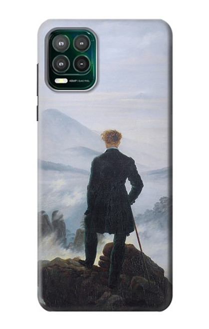 S3789 Wanderer above the Sea of Fog Hülle Schutzhülle Taschen für Motorola Moto G Stylus 5G