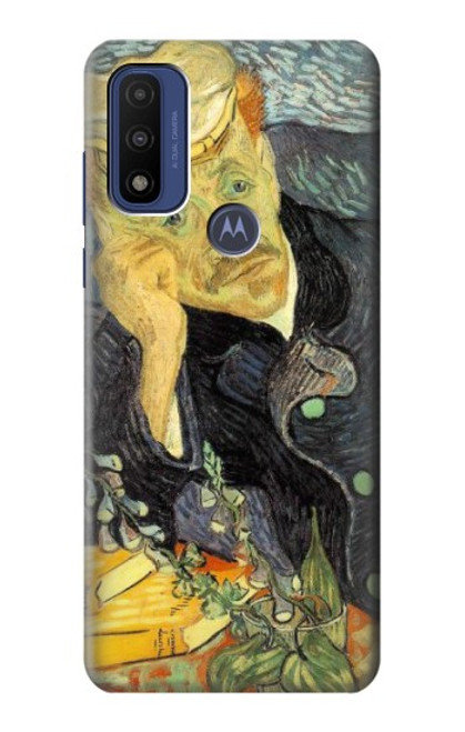 S0212 Van Gogh Portrait of Dr. Gachet Hülle Schutzhülle Taschen für Motorola G Pure