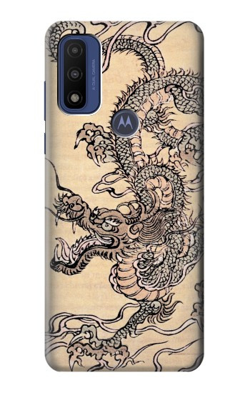 S0318 Antique Dragon Hülle Schutzhülle Taschen für Motorola G Pure