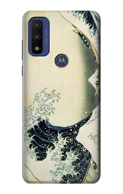 S1040 Hokusai The Great Wave of Kanagawa Hülle Schutzhülle Taschen für Motorola G Pure