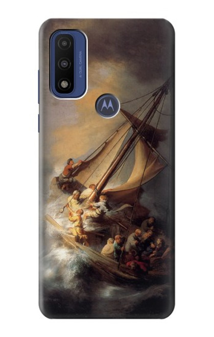 S1091 Rembrandt Christ in The Storm Hülle Schutzhülle Taschen für Motorola G Pure
