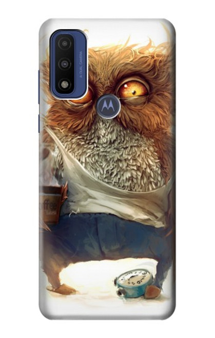 S1133 Wake up Owl Hülle Schutzhülle Taschen für Motorola G Pure
