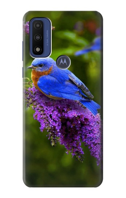 S1565 Bluebird of Happiness Blue Bird Hülle Schutzhülle Taschen für Motorola G Pure