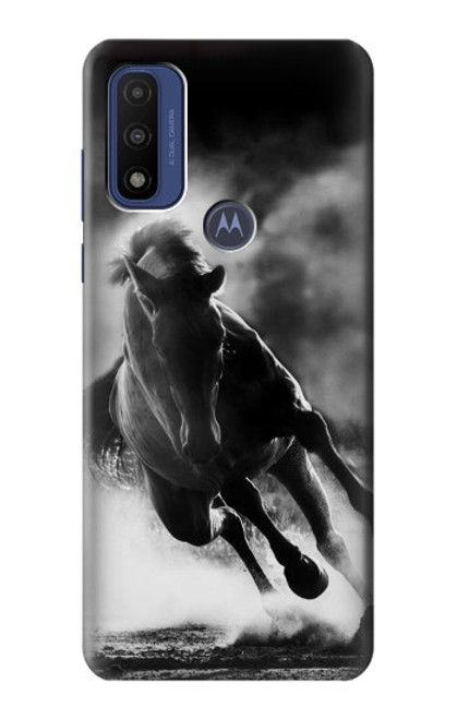 S1860 Running Horse Hülle Schutzhülle Taschen für Motorola G Pure