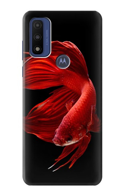 S2092 Red Siamese Fighting Fish Hülle Schutzhülle Taschen für Motorola G Pure