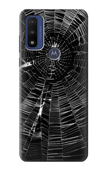 S2224 Spider Web Hülle Schutzhülle Taschen für Motorola G Pure
