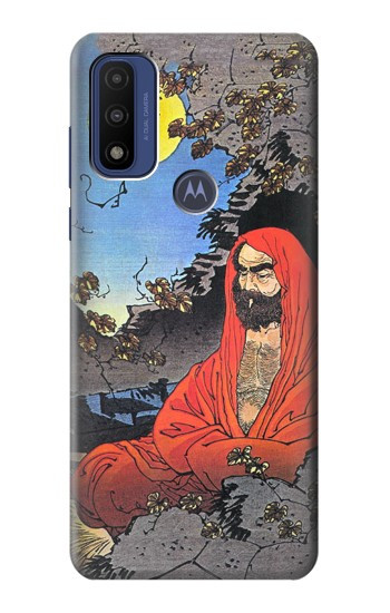 S2234 Zen Master Bodhidharma Yoshitoshi Hülle Schutzhülle Taschen für Motorola G Pure
