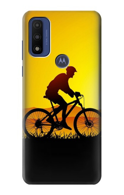 S2385 Bicycle Bike Sunset Hülle Schutzhülle Taschen für Motorola G Pure