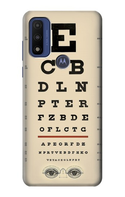 S2502 Eye Exam Chart Decorative Decoupage Poster Hülle Schutzhülle Taschen für Motorola G Pure