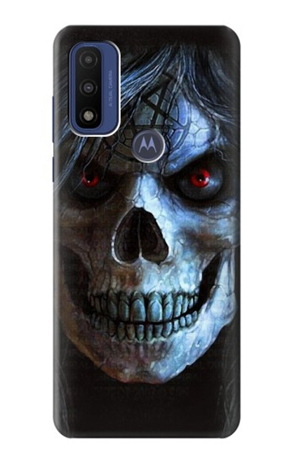 S2585 Evil Death Skull Pentagram Hülle Schutzhülle Taschen für Motorola G Pure