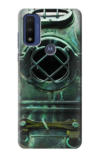 S2632 Antique Vintage Deep Sea Diver Helmet Hülle Schutzhülle Taschen für Motorola G Pure