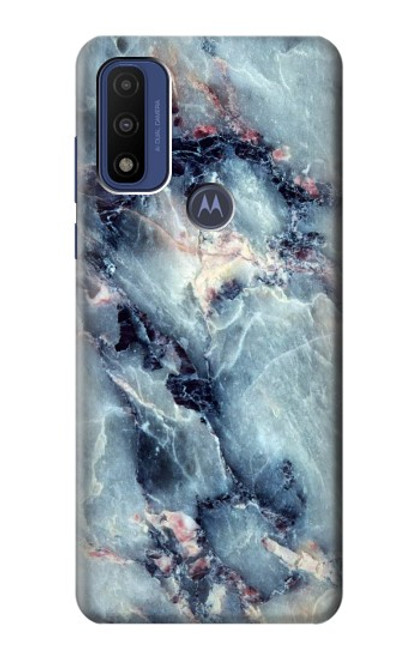 S2689 Blue Marble Texture Graphic Printed Hülle Schutzhülle Taschen für Motorola G Pure
