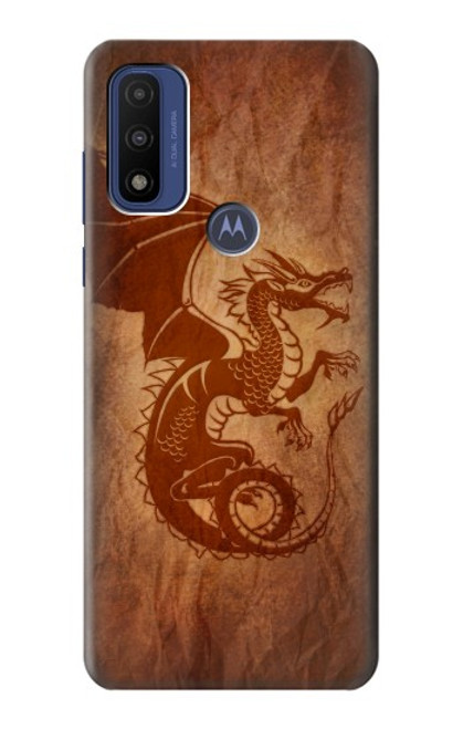 S3086 Red Dragon Tattoo Hülle Schutzhülle Taschen für Motorola G Pure