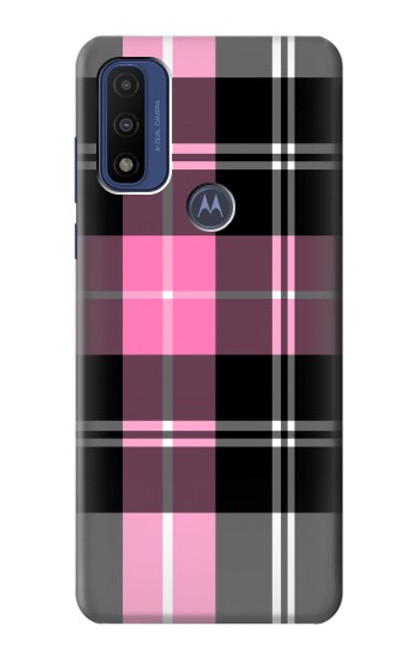 S3091 Pink Plaid Pattern Hülle Schutzhülle Taschen für Motorola G Pure