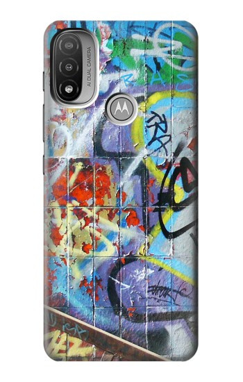 S0588 Wall Graffiti Hülle Schutzhülle Taschen für Motorola Moto E20,E30,E40