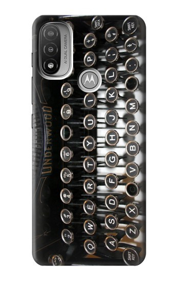 S0620 Typewriter Hülle Schutzhülle Taschen für Motorola Moto E20,E30,E40