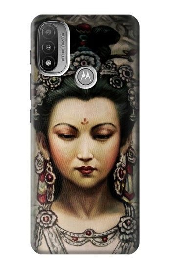 S0681 Guan Yin Hülle Schutzhülle Taschen für Motorola Moto E20,E30,E40