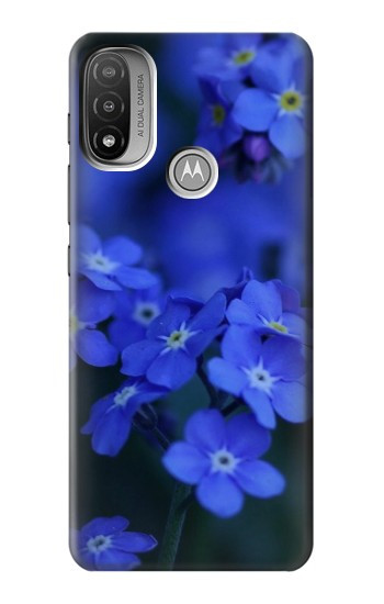 S0782 Forget me not Hülle Schutzhülle Taschen für Motorola Moto E20,E30,E40