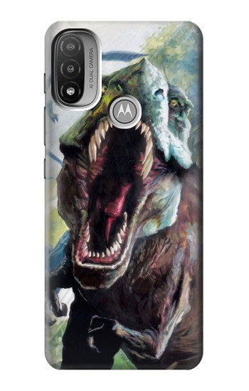 S1453 Trex Tyrannosaurus Rex Dinosaur Hülle Schutzhülle Taschen für Motorola Moto E20,E30,E40