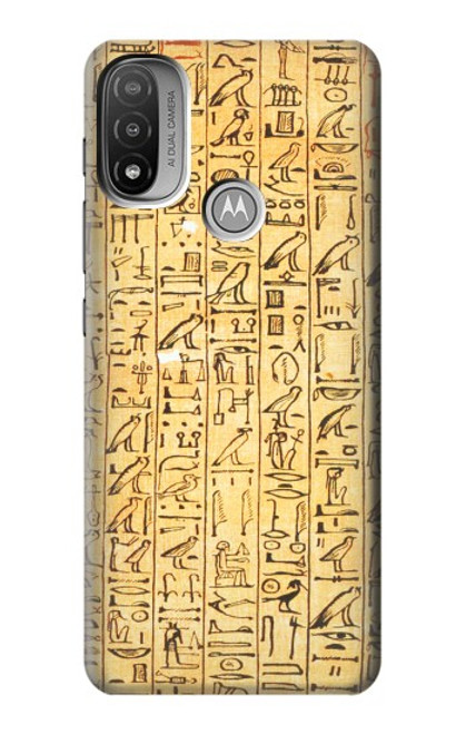 S1625 Egyptian Coffin Texts Hülle Schutzhülle Taschen für Motorola Moto E20,E30,E40