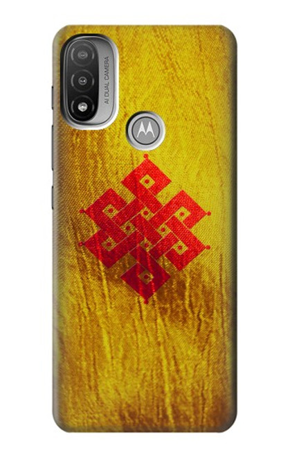 S2318 Eternal Knot Buddhist Spiritual Meditation Hülle Schutzhülle Taschen für Motorola Moto E20,E30,E40