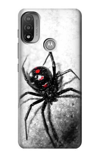 S2386 Black Widow Spider Hülle Schutzhülle Taschen für Motorola Moto E20,E30,E40