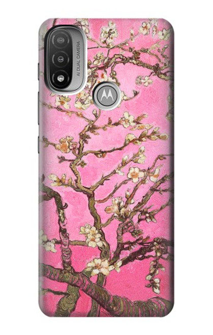 S2449 Pink Blossoming Almond Tree Van Gogh Hülle Schutzhülle Taschen für Motorola Moto E20,E30,E40