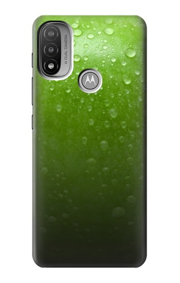 S2475 Green Apple Texture Seamless Hülle Schutzhülle Taschen für Motorola Moto E20,E30,E40