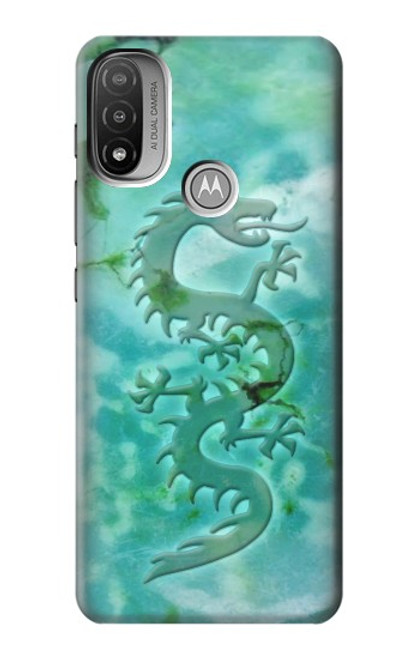 S2653 Dragon Green Turquoise Stone Graphic Hülle Schutzhülle Taschen für Motorola Moto E20,E30,E40