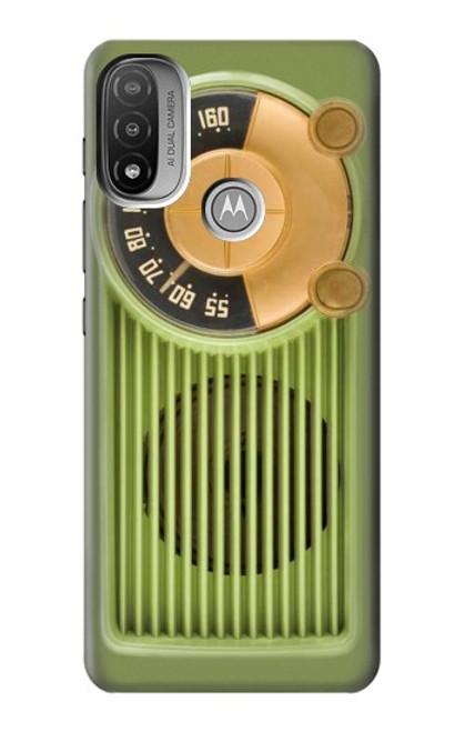 S2656 Vintage Bakelite Radio Green Hülle Schutzhülle Taschen für Motorola Moto E20,E30,E40