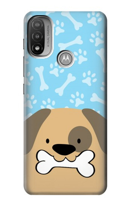 S2669 Cute Dog Paws Bones Cartoon Hülle Schutzhülle Taschen für Motorola Moto E20,E30,E40