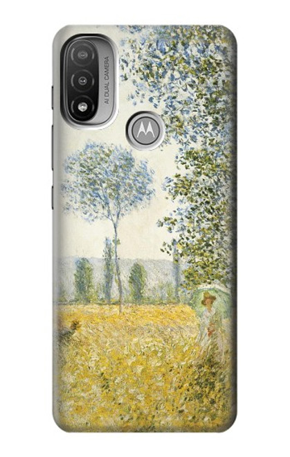 S2682 Claude Monet Fields In Spring Hülle Schutzhülle Taschen für Motorola Moto E20,E30,E40